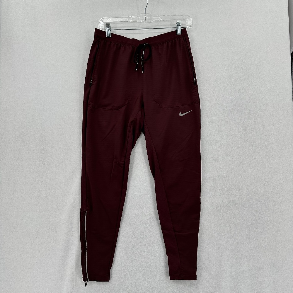 Nike Men's Phenom Elite Running Pants Size Small Red Maroon CU5504 652